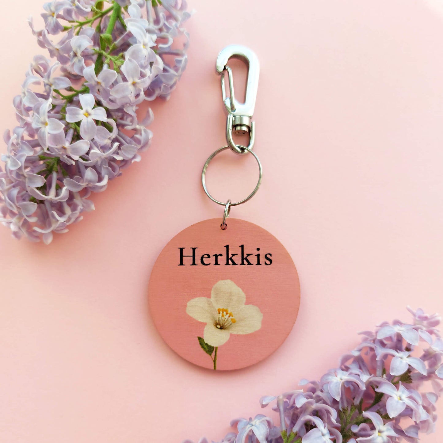 Herkkis kukka avaimenperä.