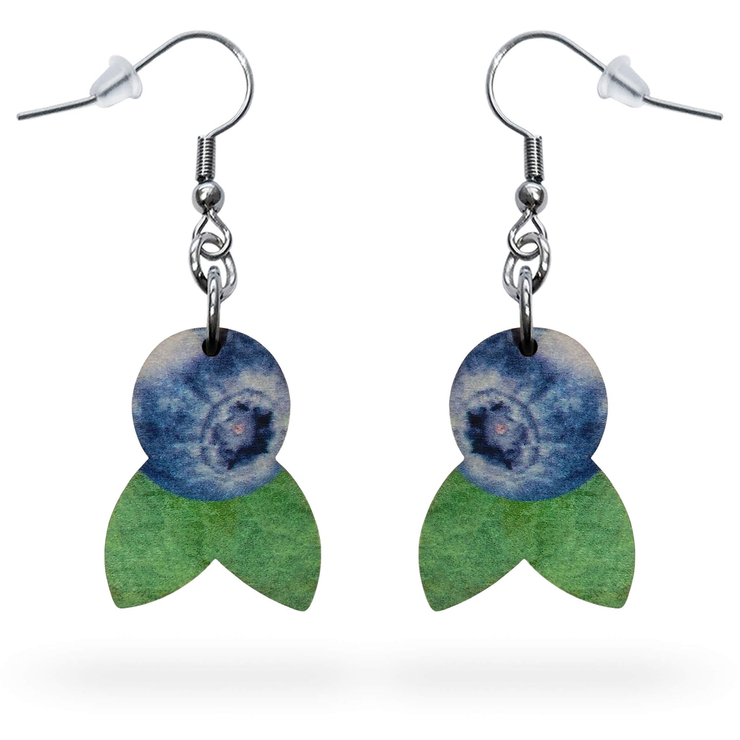 Roikkuvat kotimaiset mustikkametsä korvakorut.