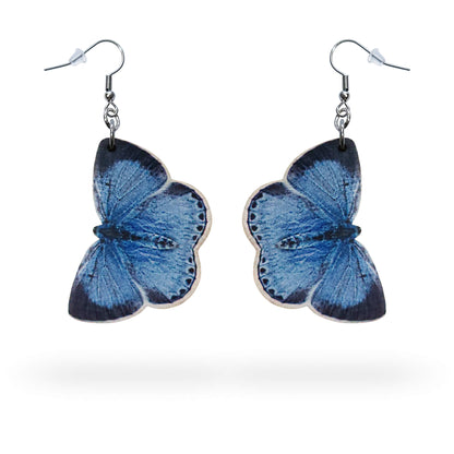 Paatsamasinisiipi perhonen korvakorut